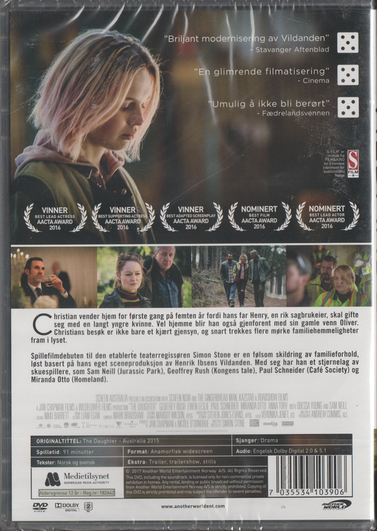 Vildanden. 2014. DVD. Ny i plast!