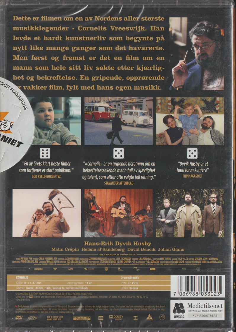Cornelis. 2010. DVD. Ny i plast!