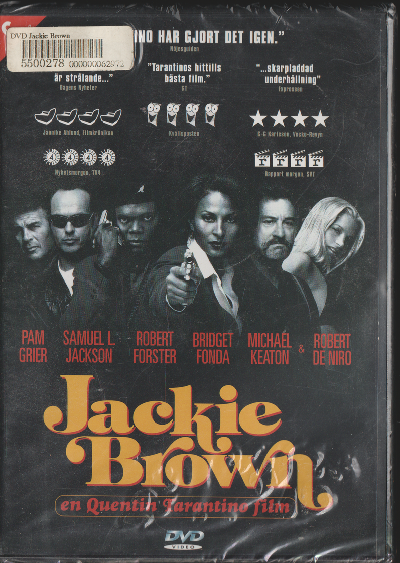 Jackie Brown (1997). DVD. Ny i plast!