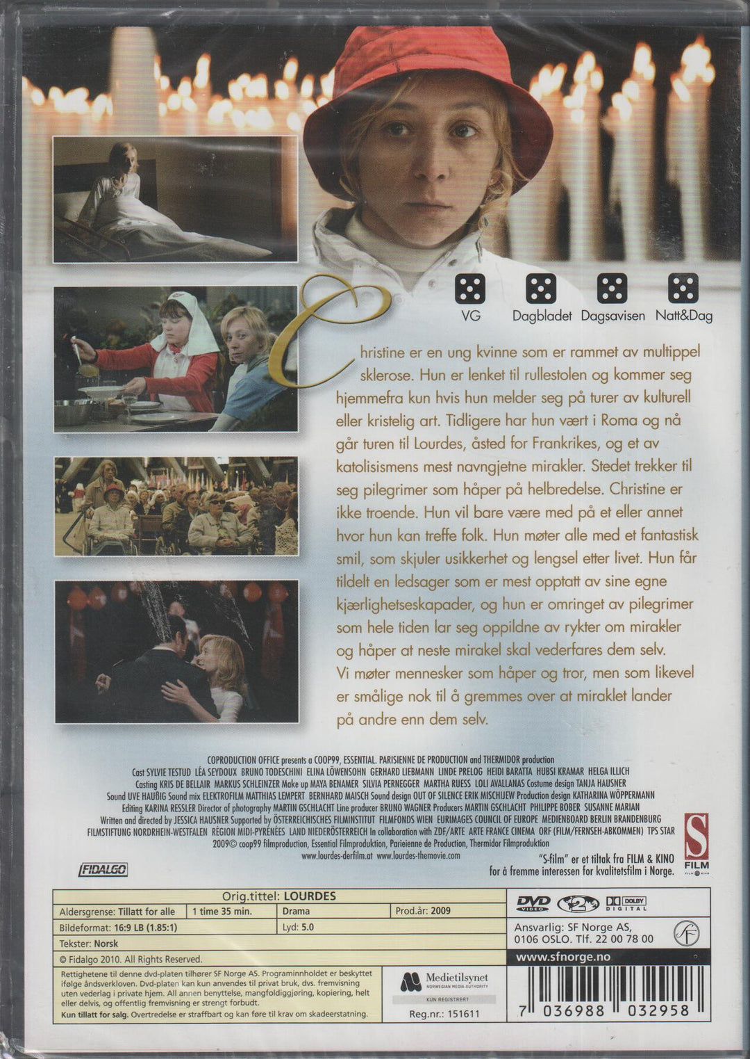 Miraklet i Lourdes (2009). DVD. Ny i plast!