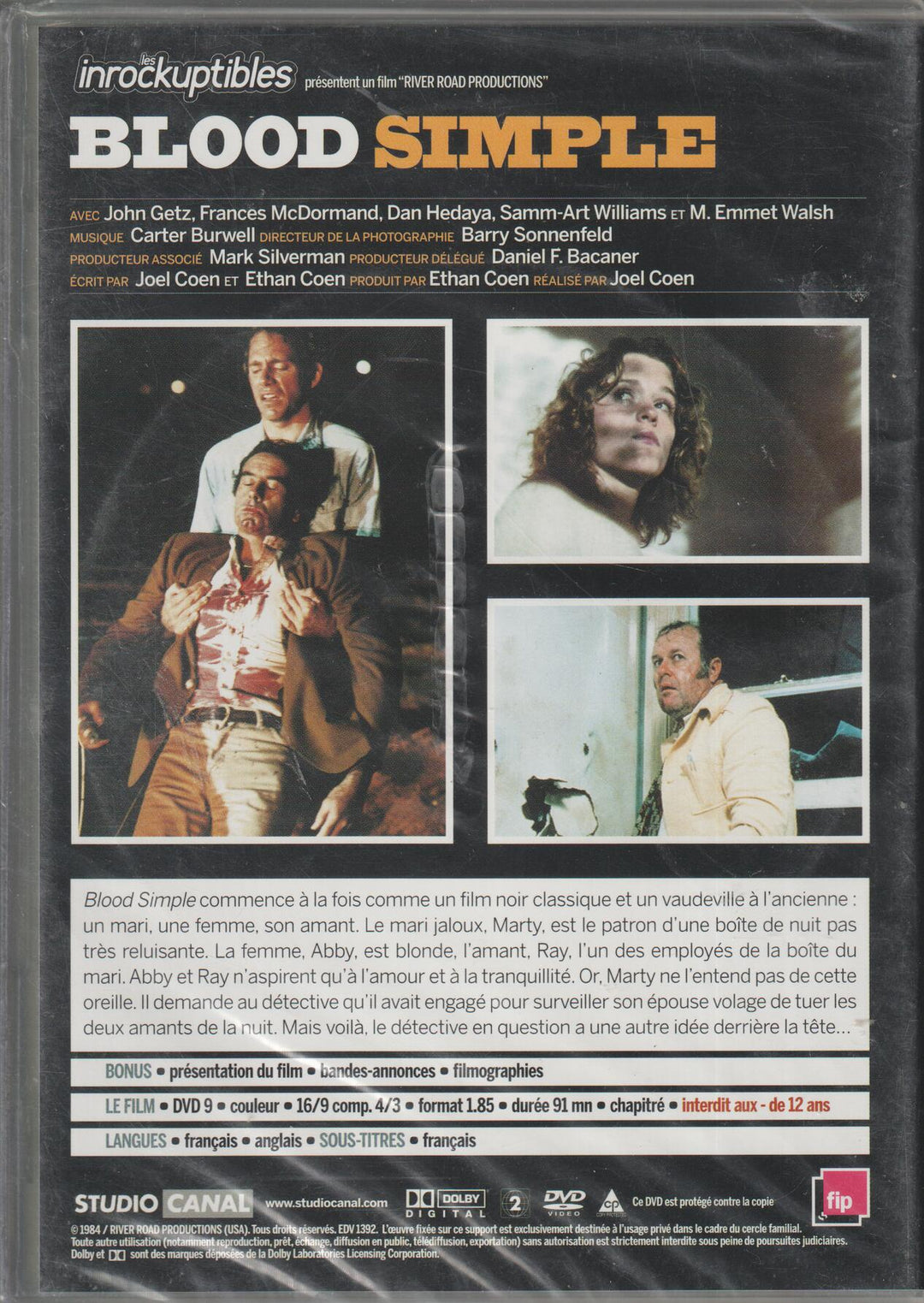 Blood Simple (1984). DVD. Ny i plast!