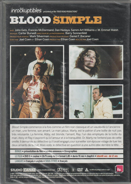 Blood Simple (1984). DVD. Ny i plast!