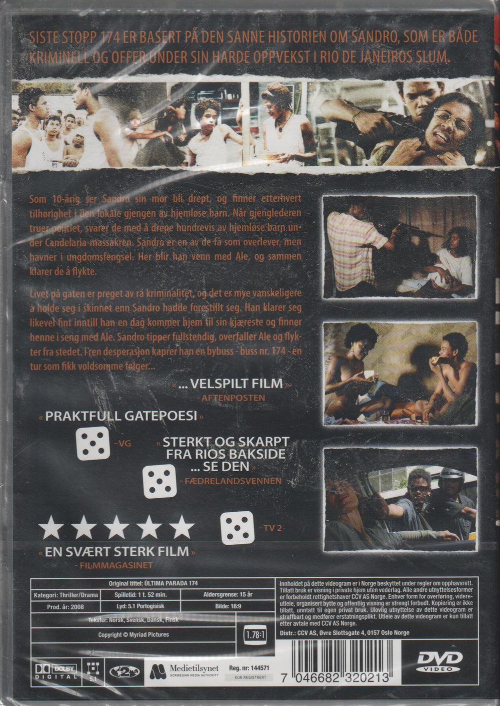 Siste stopp 174. 2008. DVD. Ny i plast!