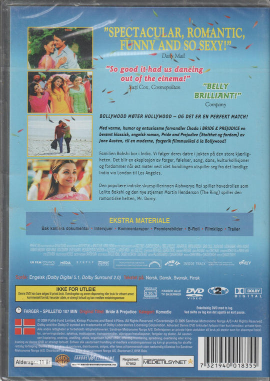 Bride & Prejudice. 2004. DVD. Ny i plast!
