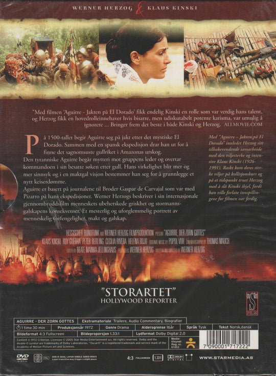 Aguirre – Jakten på El Dorado. 1972. DVD. Ny i plast!