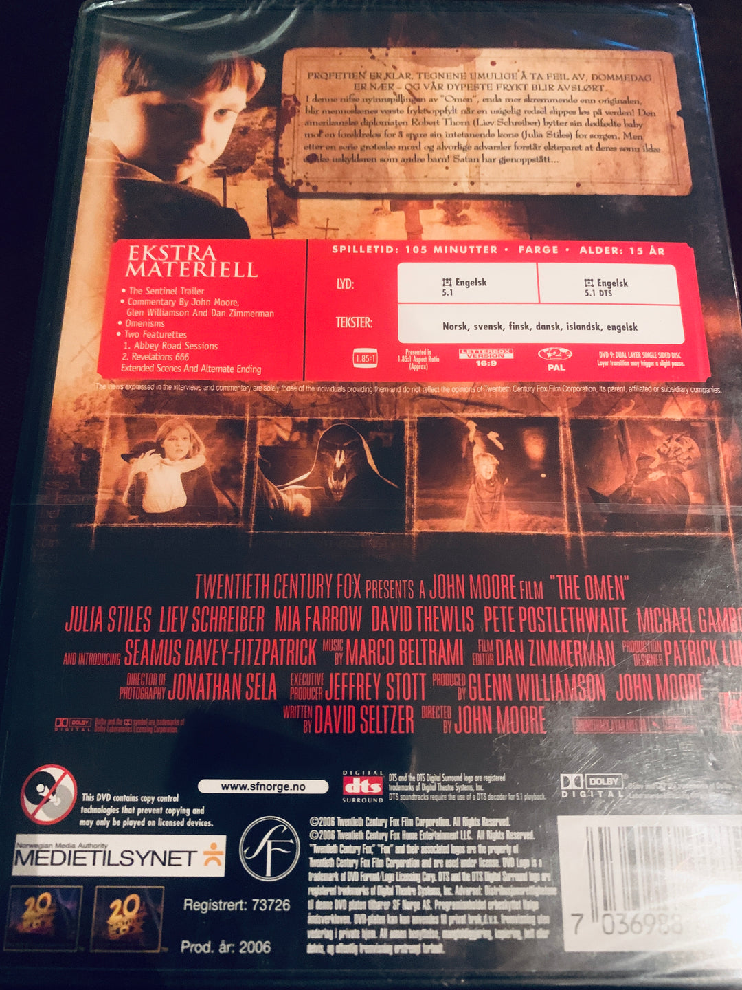 The Omen. 2006. DVD. Ny i plast!