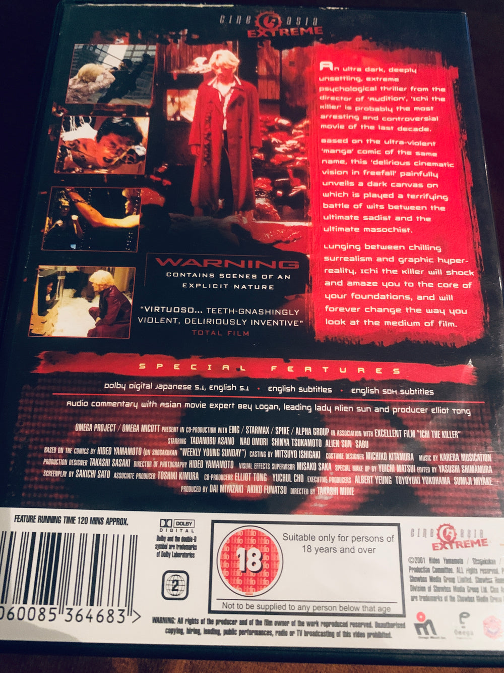 Ichi the Killer (2001). DVD.