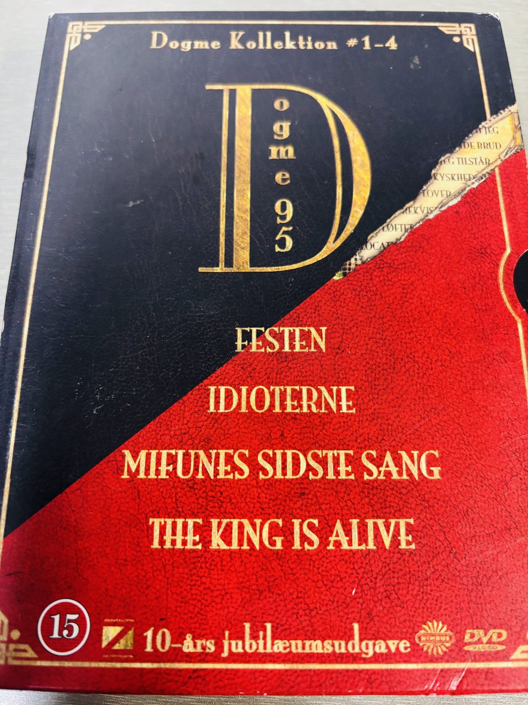 Dogme Kollektion #1-4 (10-års jubilæumsudgave) / 2005. DVD samleboks.