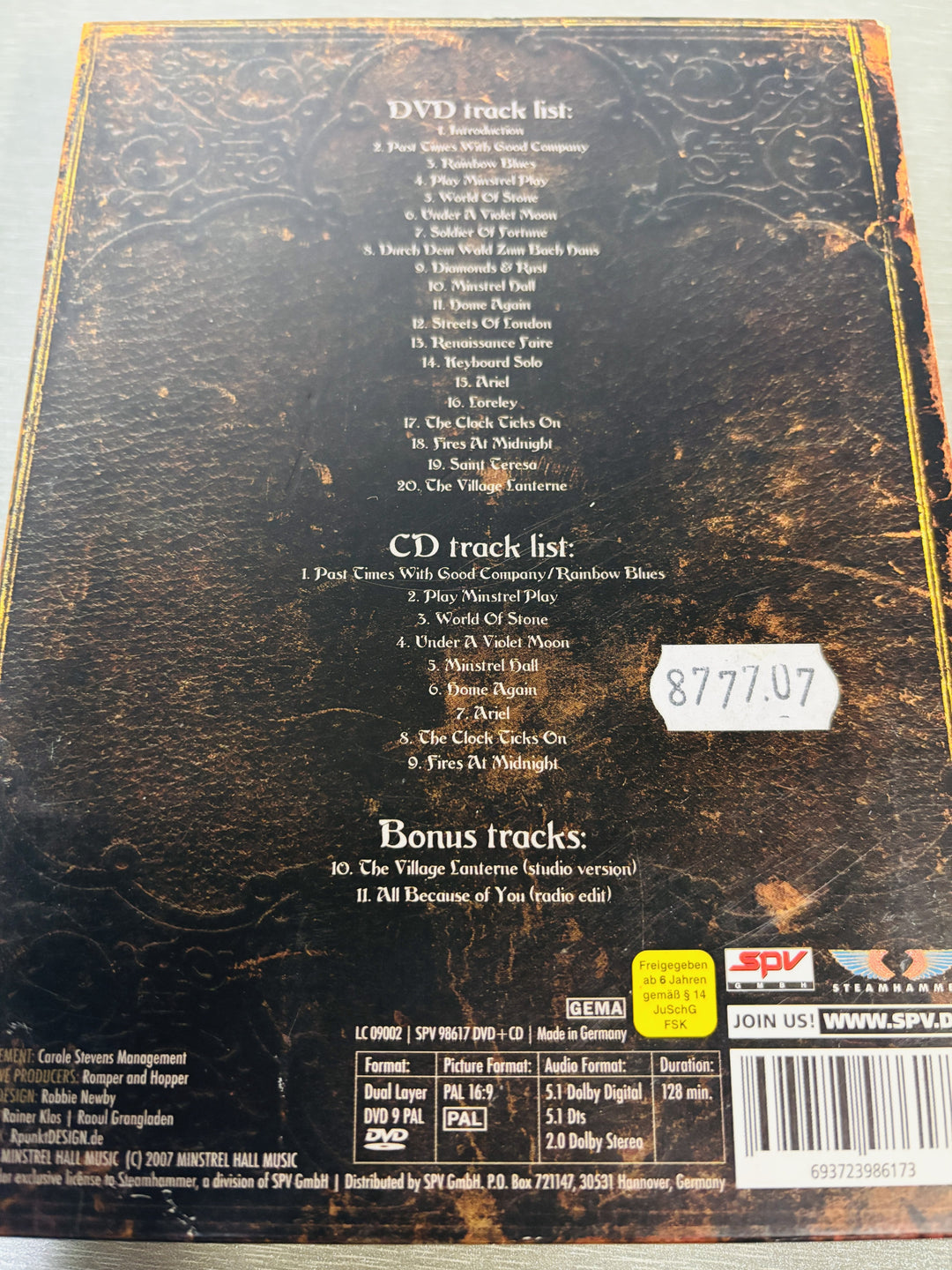 Blackmore's Night: Paris Moon / 2007. DVD samleboks.