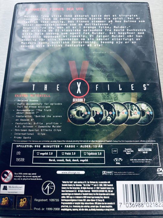 The X-Files - Season 7 / 1999-2000. DVD samleboks.