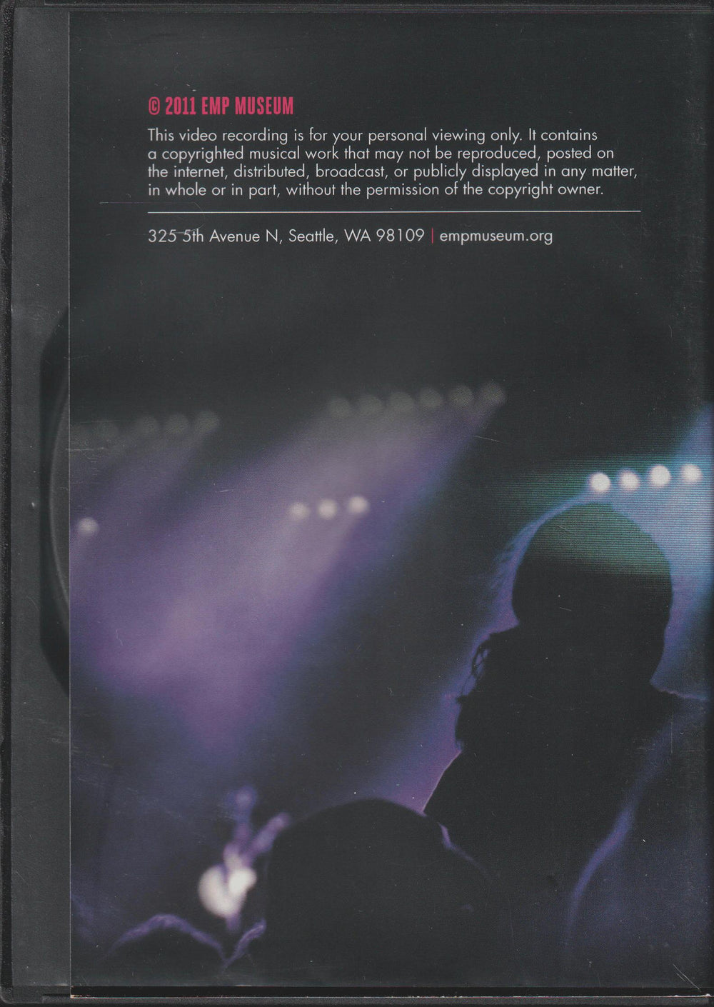 Onstage Live! (2001). DVD.
