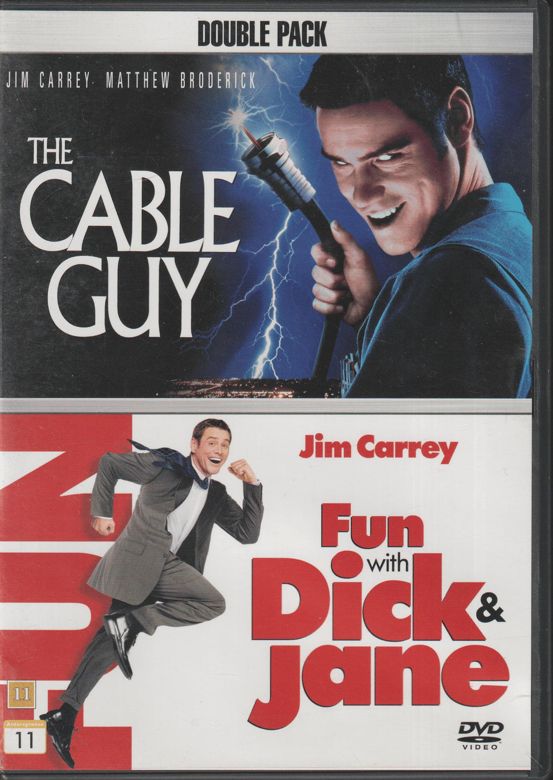 The Cable Guy / Fun with Dick & Jane Double Pack (1996/2005). DVD.