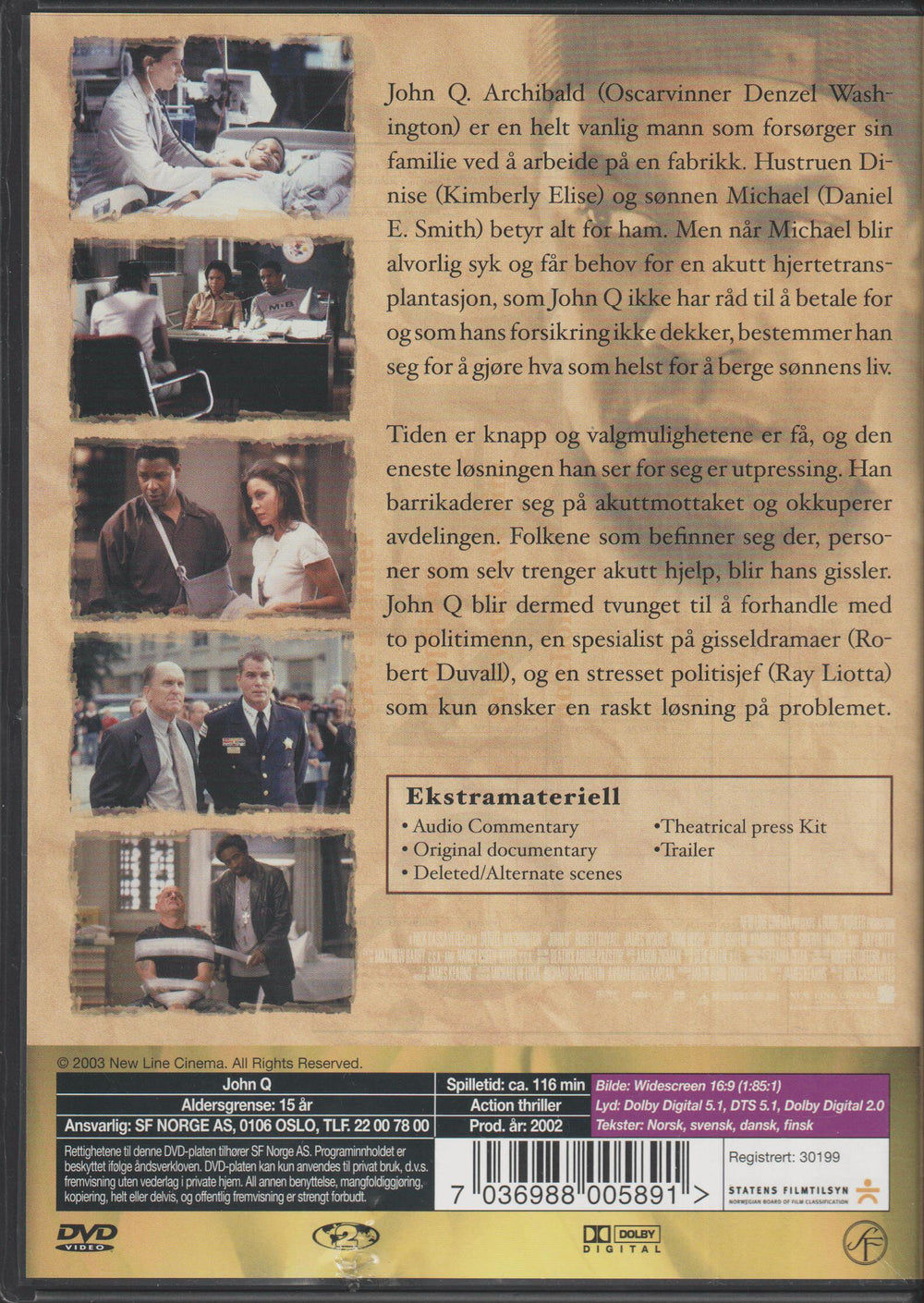 John Q. (2002). DVD.