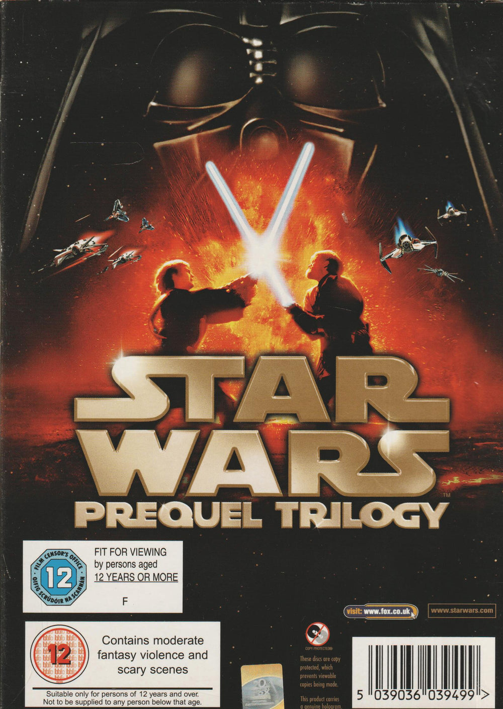 Star Wars: Prequel Trilogy (2005). DVD.