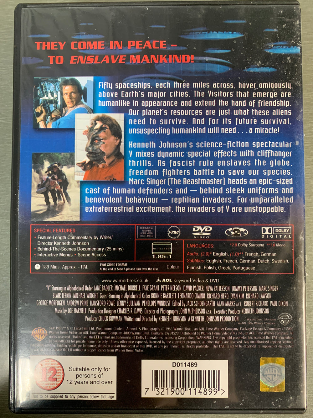 V: The Original Mini Series (1983). DVD.