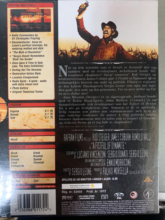 A Fistful of Dynamite (1971). DVD.