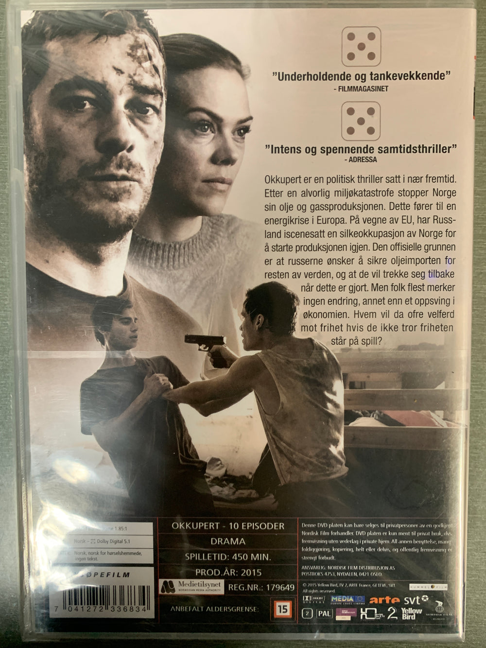 Okkupert: Sesong 1 (2015). DVD. Ny i plast!