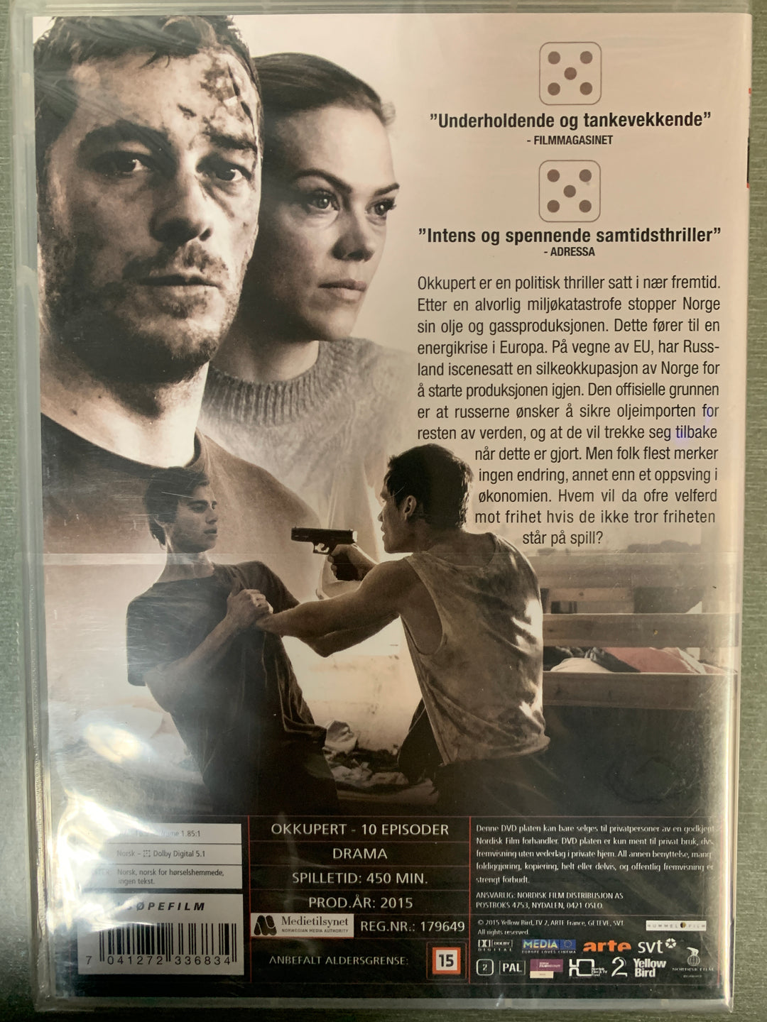 Okkupert: Sesong 1 (2015). DVD. Ny i plast!