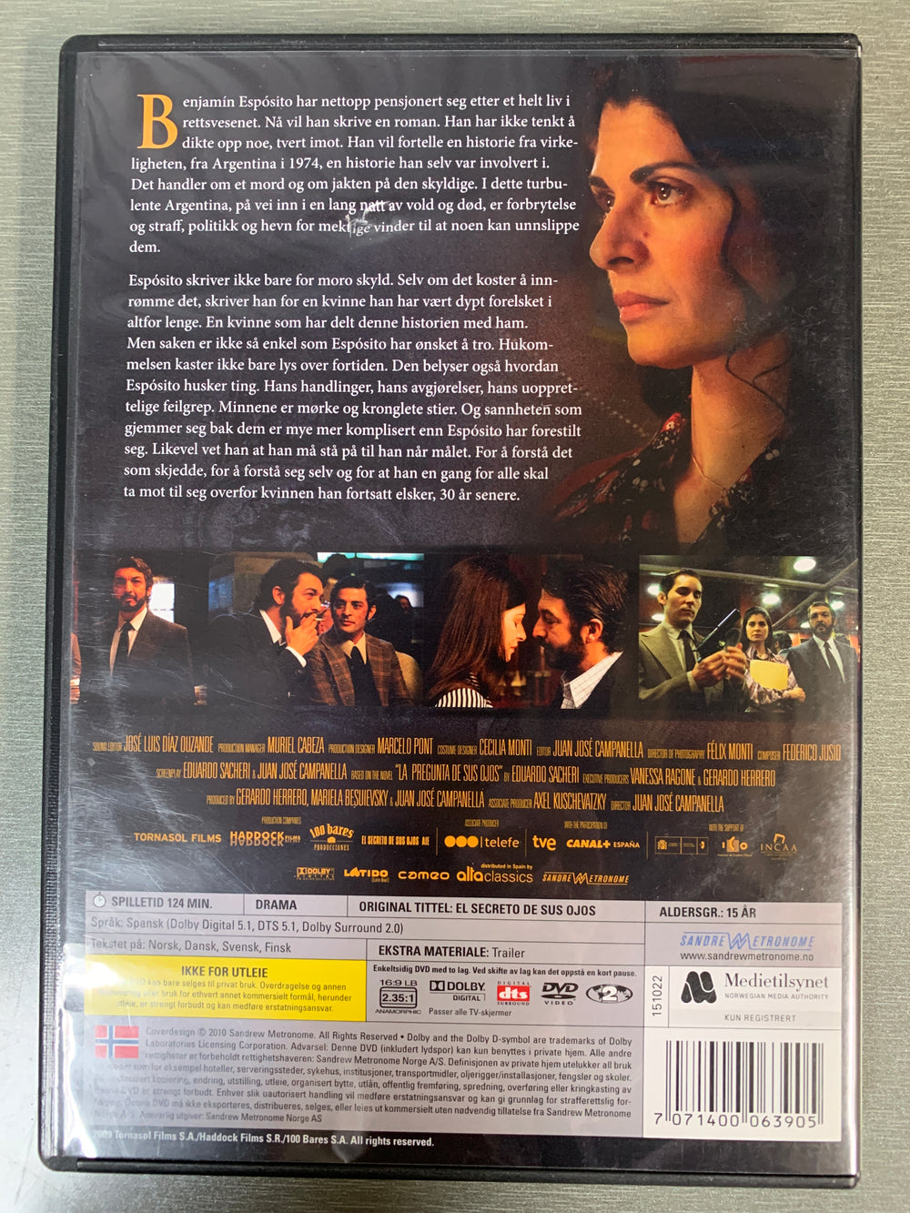Hemmeligheten i deres øyne. DVD. Ny i plast!
