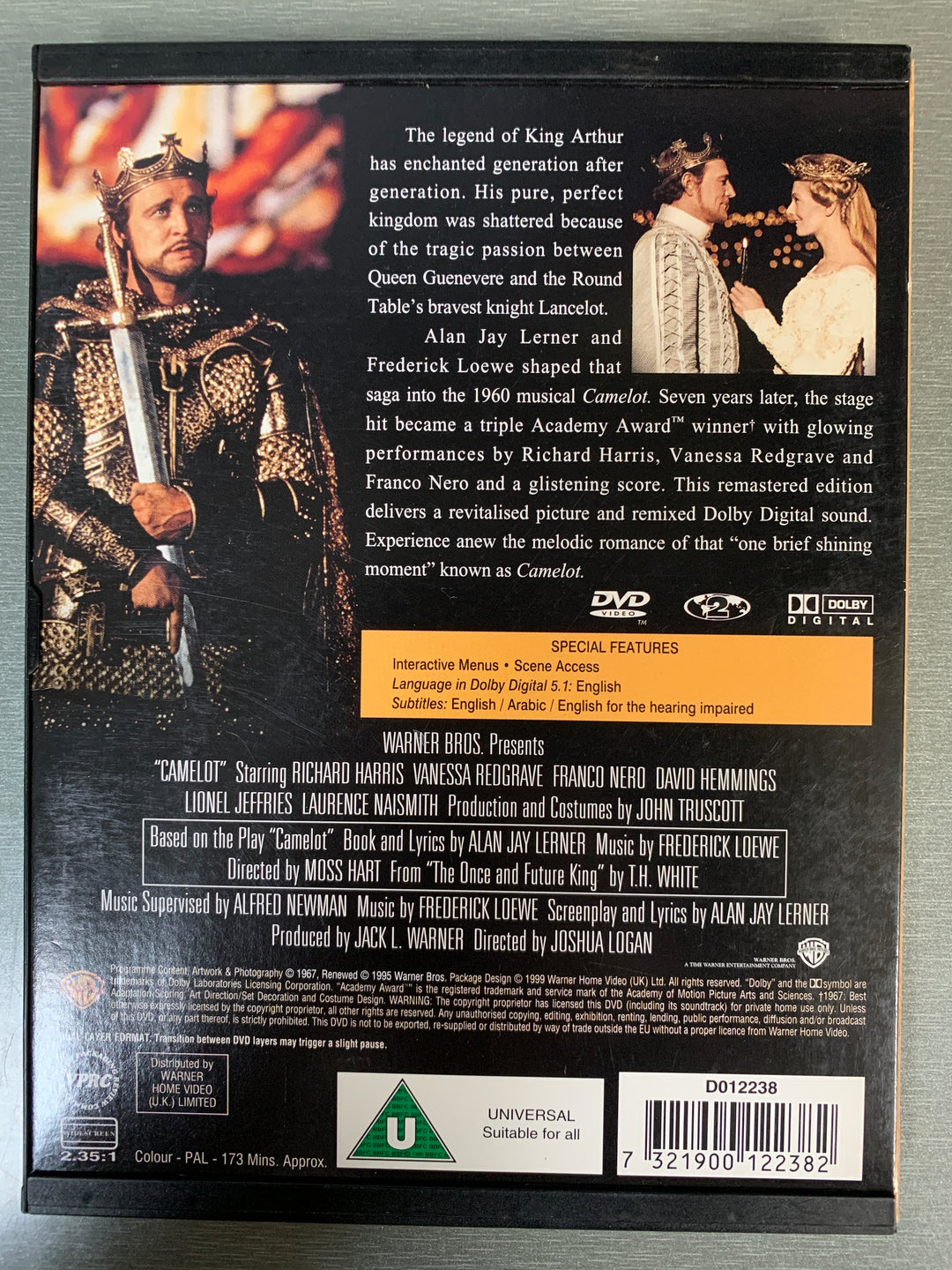 Camelot. DVD. Ny i plast!