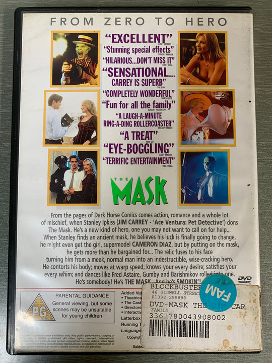 The Mask (1994). DVD.