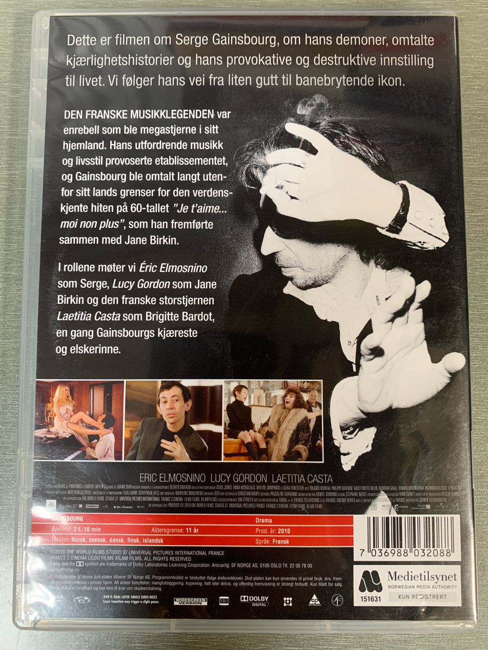 Gainsbourg: Artist – Ikon – Rebell (2010). DVD.