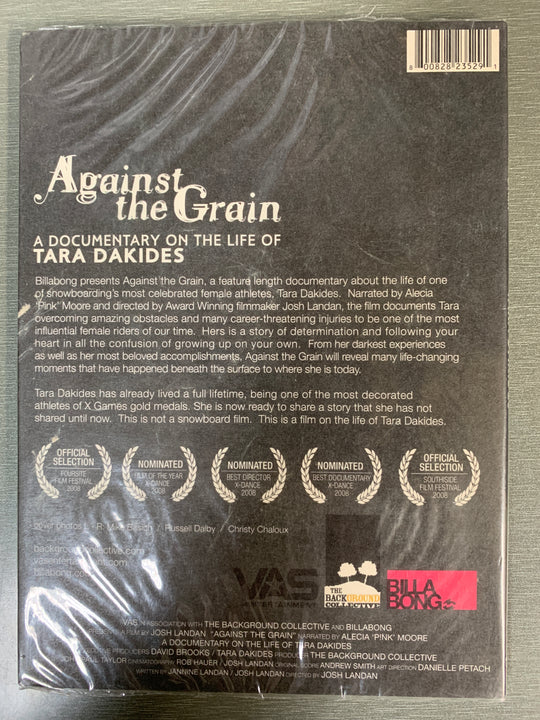 Against the Grain: A Documentary on the Life of Tara Dakides (2008). DVD. Ny i plast!