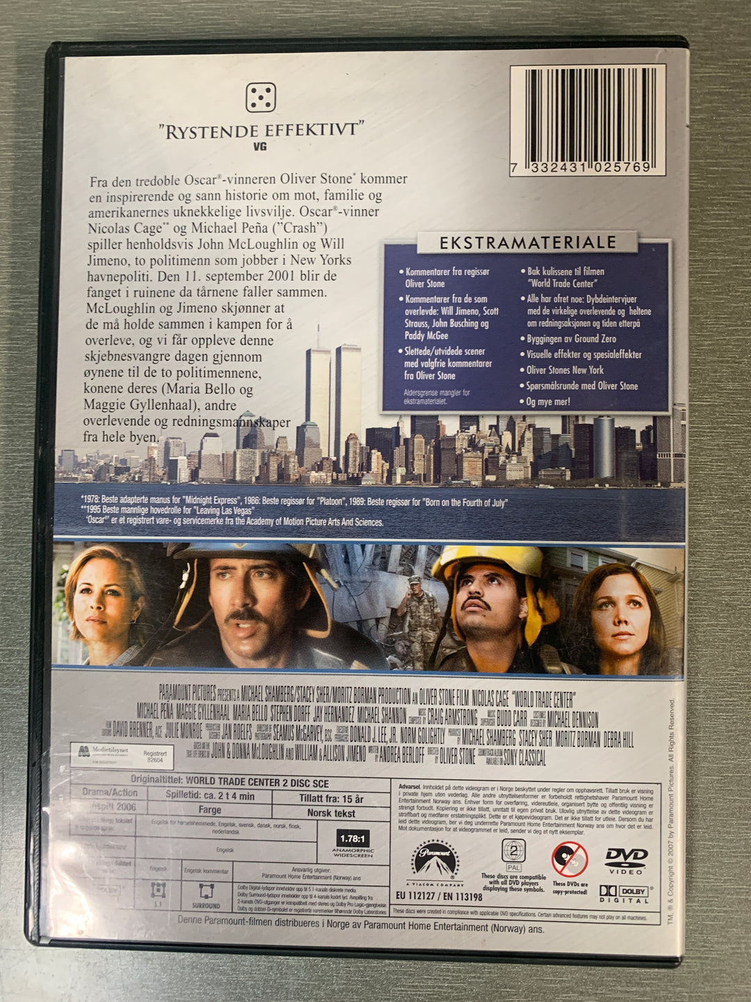 World Trade Center (2006). DVD.