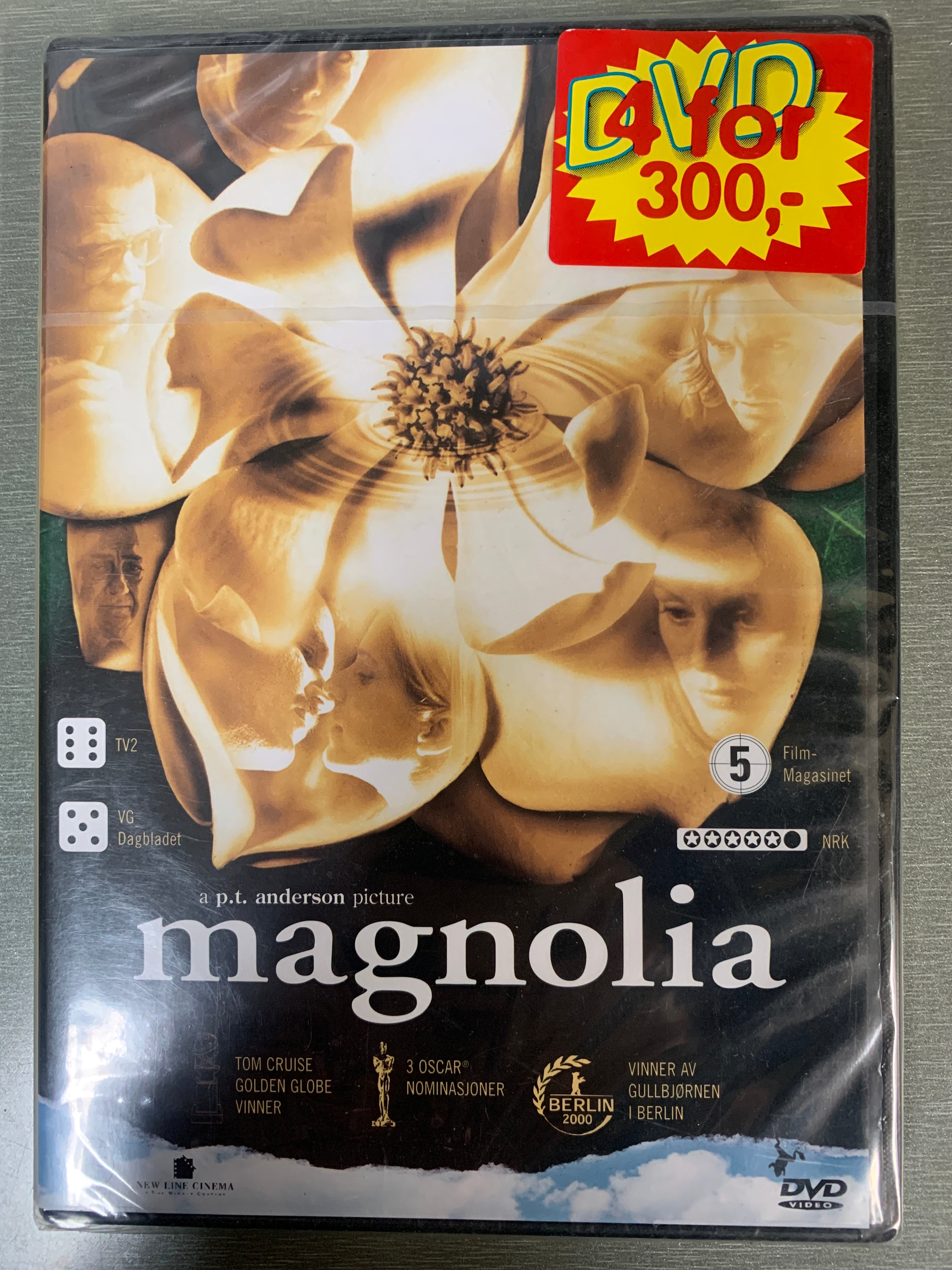 Magnolia (1999). DVD. Ny i plast.