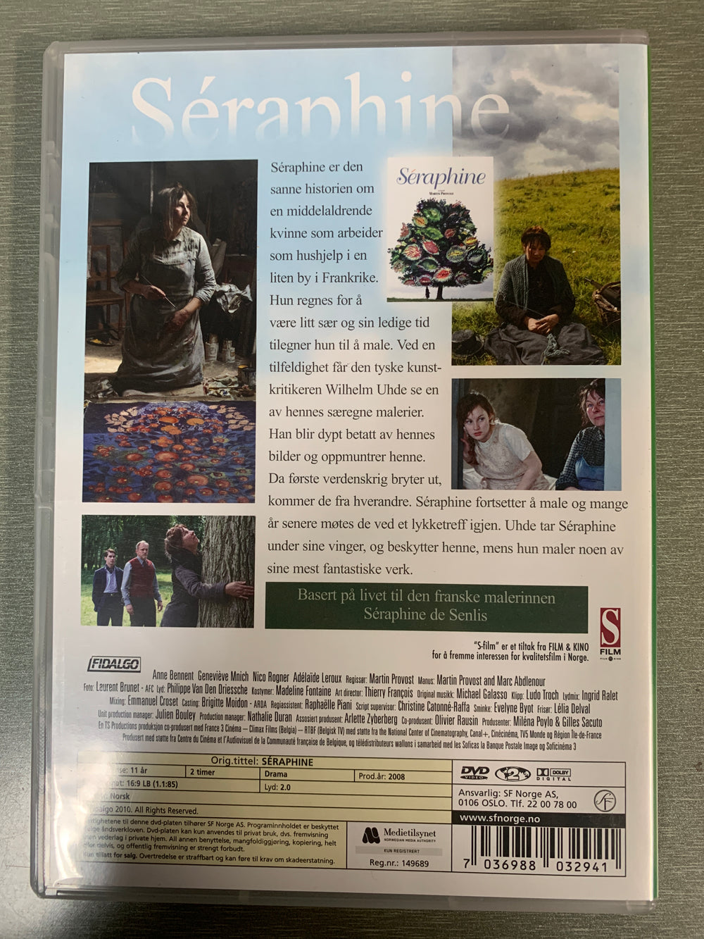 Séraphine (2008). DVD.