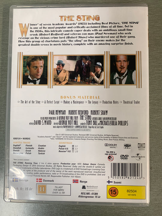 The Sting / Stikket (1973). DVD.