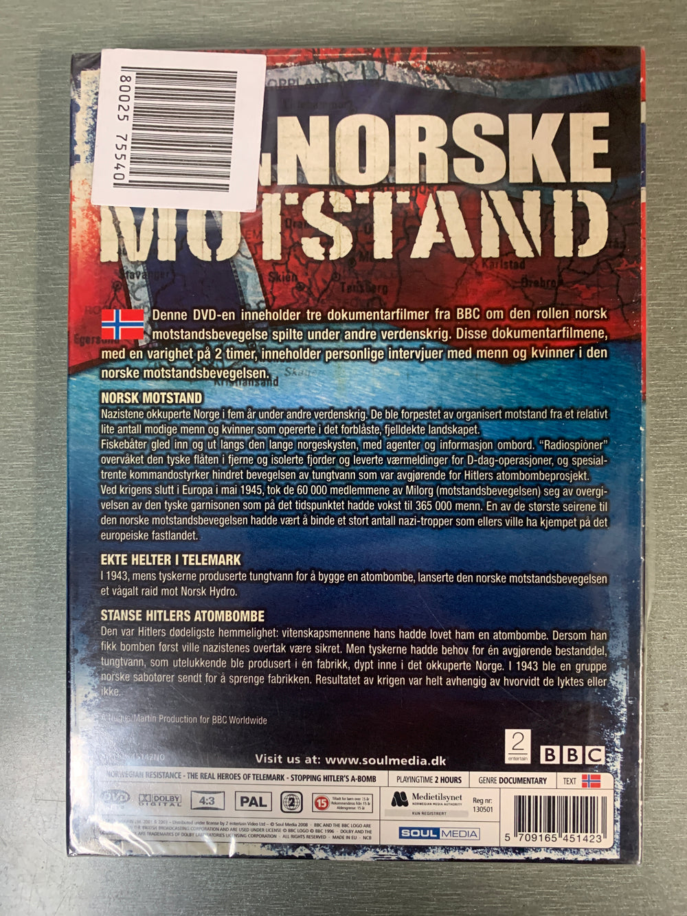 Den Norske Motstand. DVD.