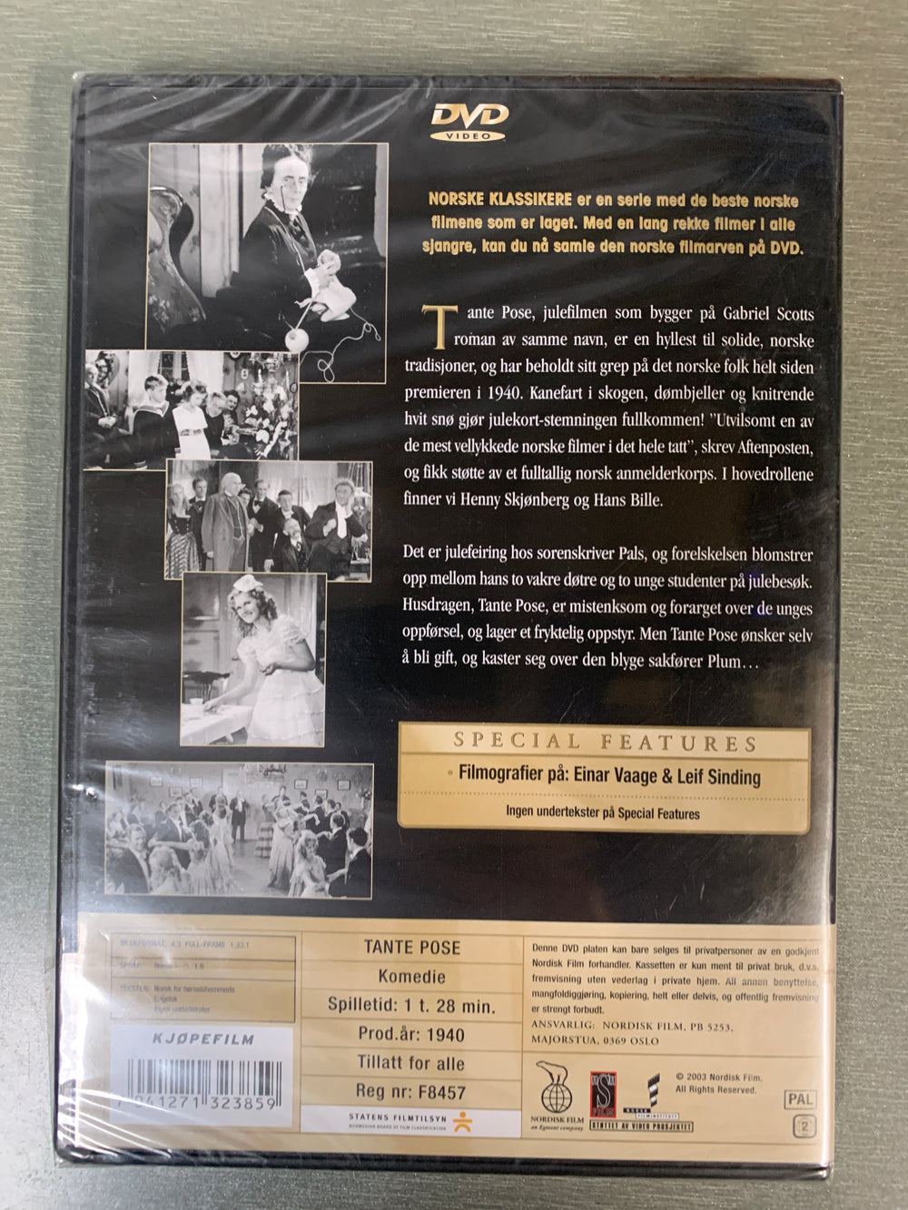 Tante Pose (1940). DVD. Ny i plast.