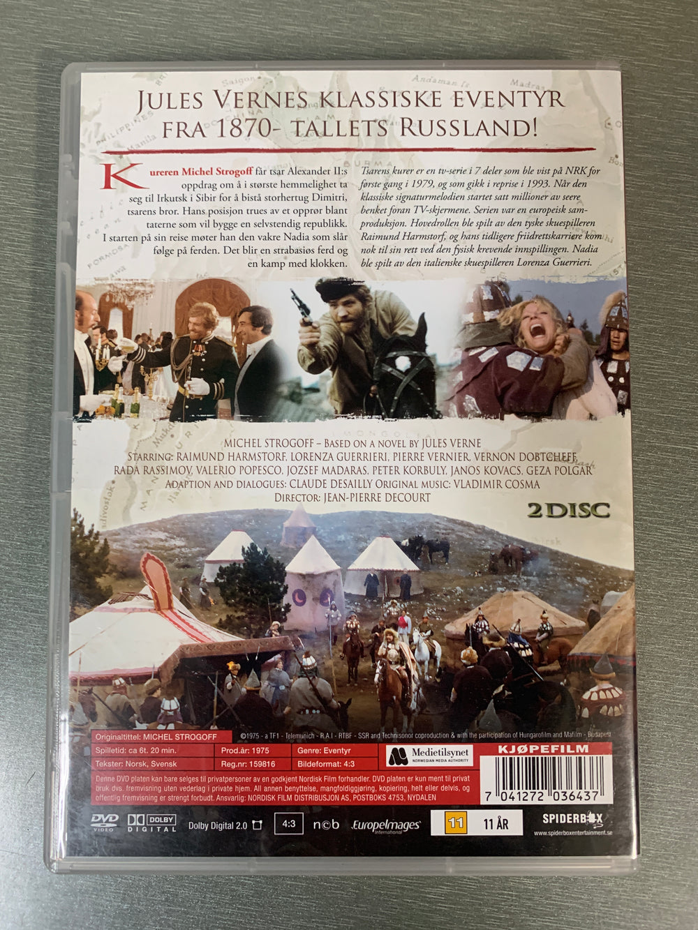 Tsarens Kurer / Jules Verne’s Michael Strogoff. 2 DVD.