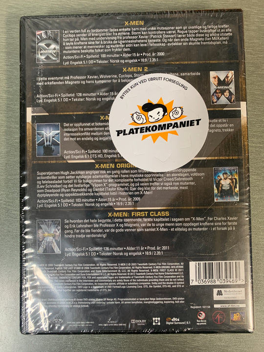 X-Men Ultimate Collection. DVD Box. Ny i plast.