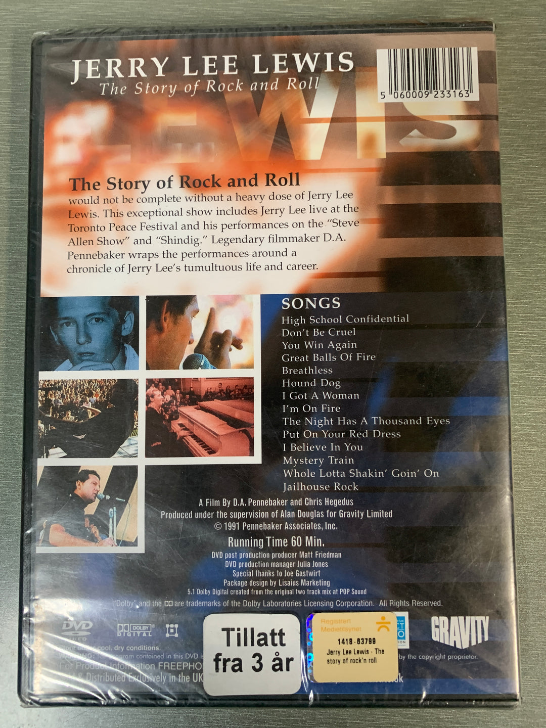 Jerry Lee Lewis: The Story of Rock and Roll. DVD. Ny i plast!