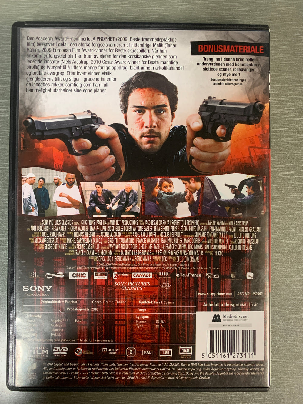 Profeten (2009). DVD.