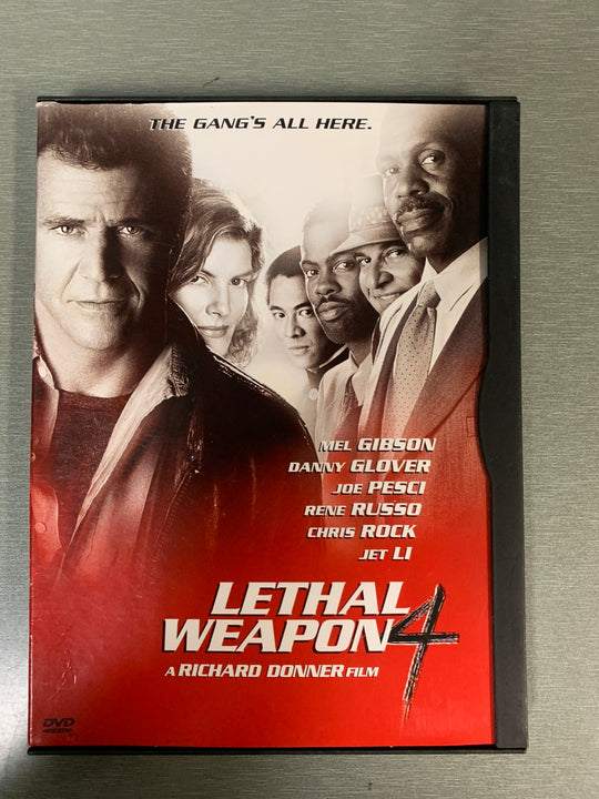 Dødelig våpen 4. DVD snapcase.