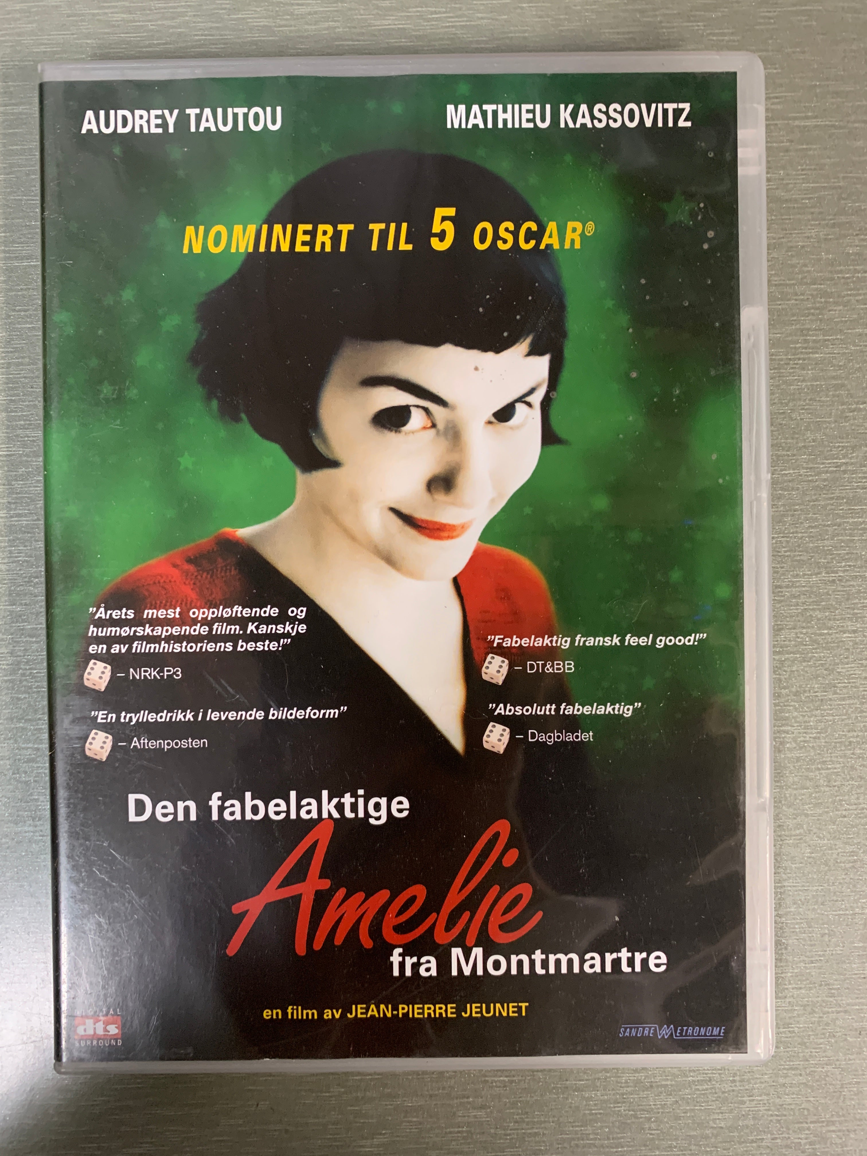 Den fabelaktige Amélie fra Montmartre. DVD. Ny i plast!