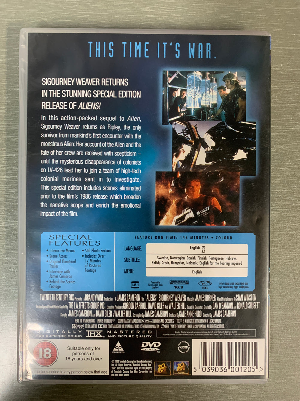 Aliens. DVD.