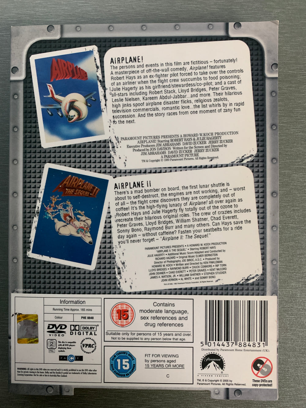 Airplane! / Airplane II: The Sequel Collection (2002). DVD.