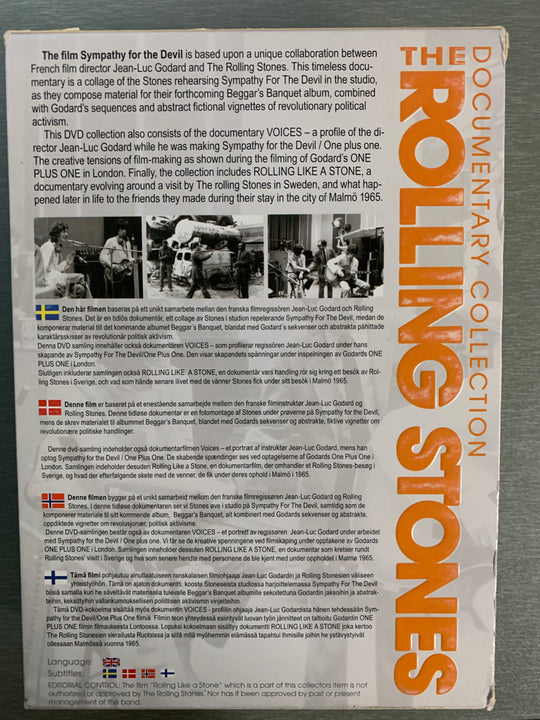 The Rolling Stones Documentary Collection (1968-2005). DVD.