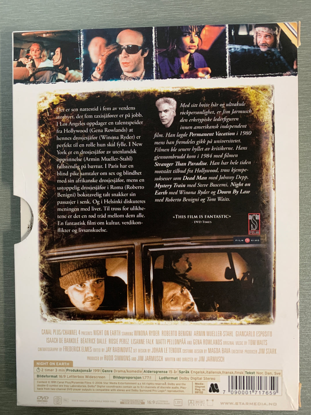 Night on Earth (1991). DVD.