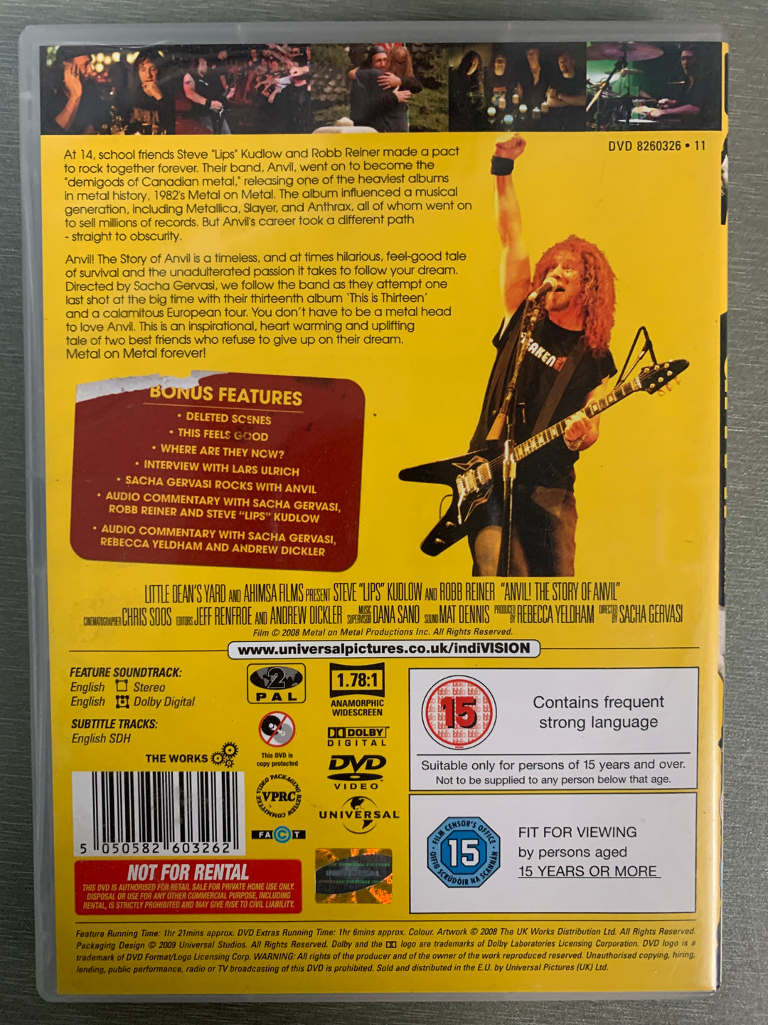 Anvil! The Story of Anvil. 2008. DVD.