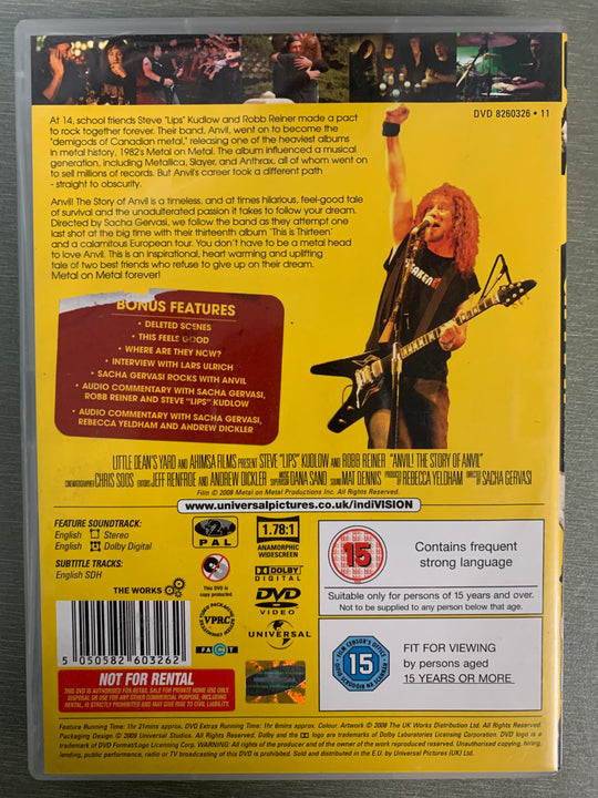 Anvil! The Story of Anvil. 2008. DVD.
