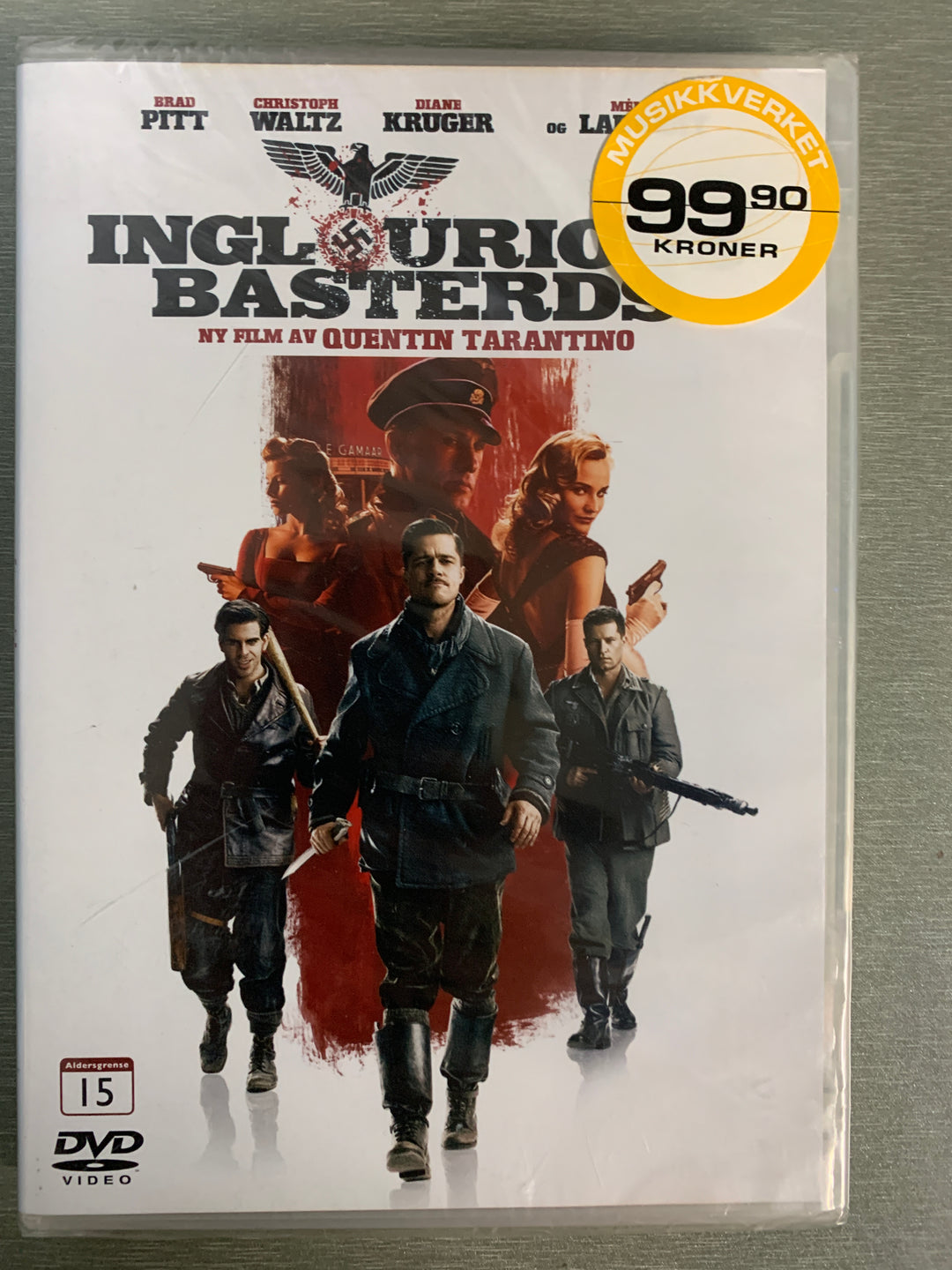 Inglourious Basterds. 2009. DVD. Ny i plast!