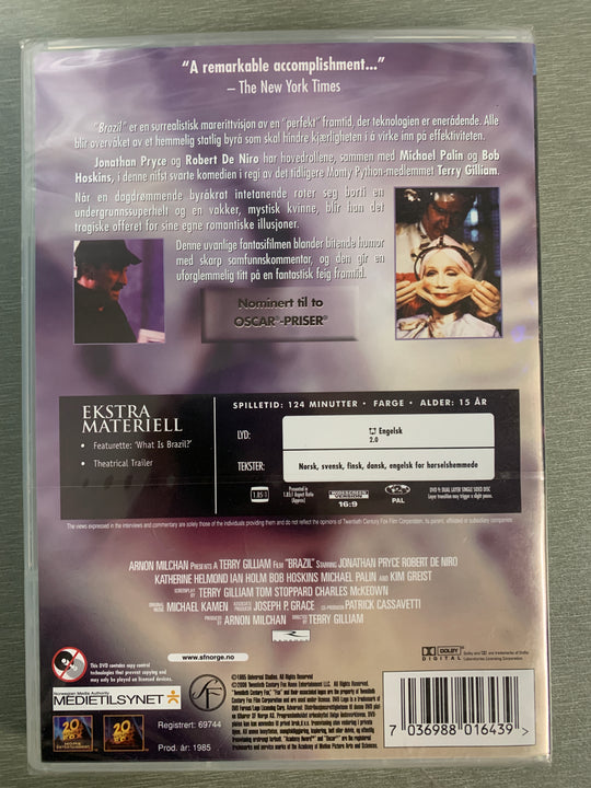 Brazil. 1985. DVD. Ny i plast!