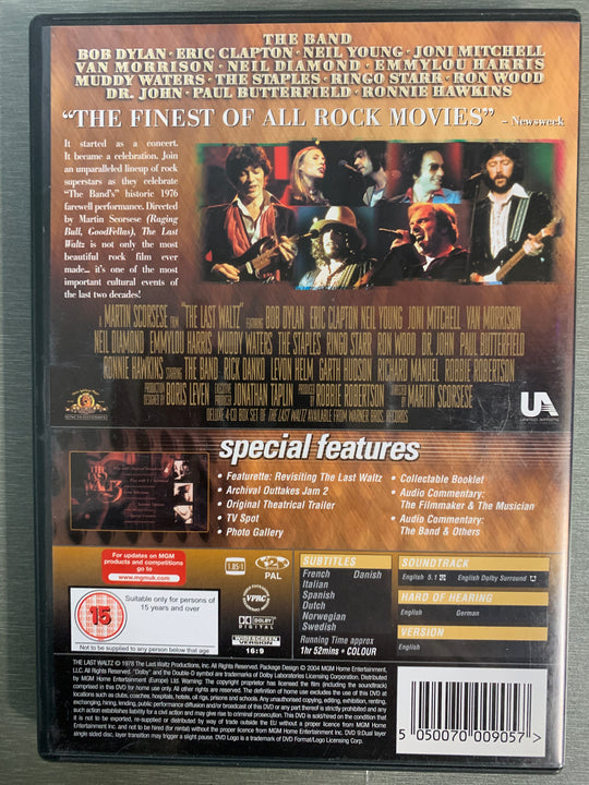 The Last Waltz (1978). DVD.