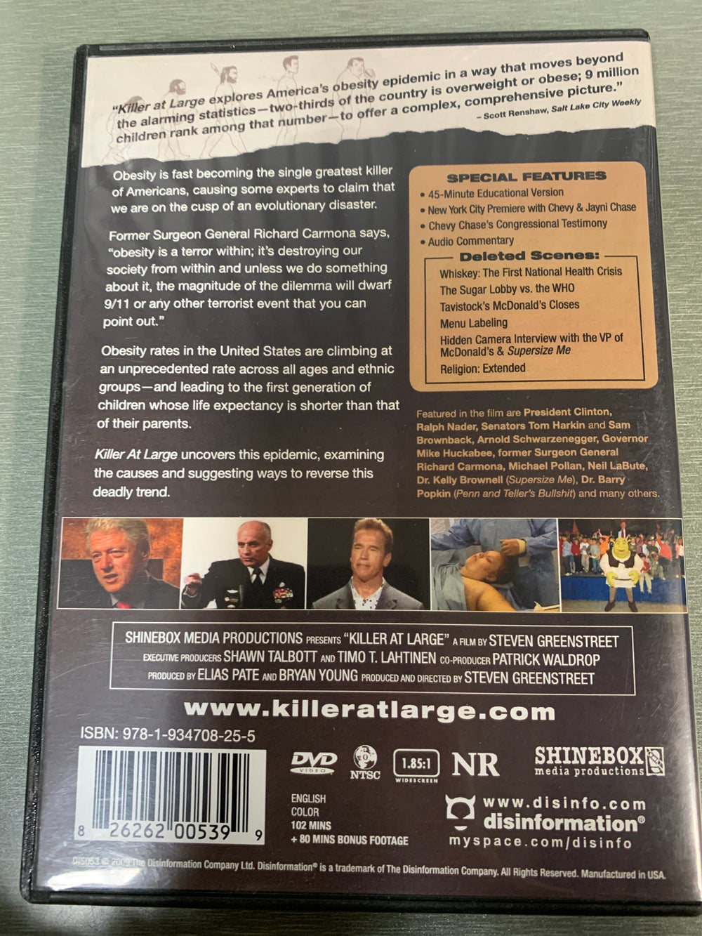 Killer at Large (2008). DVD.