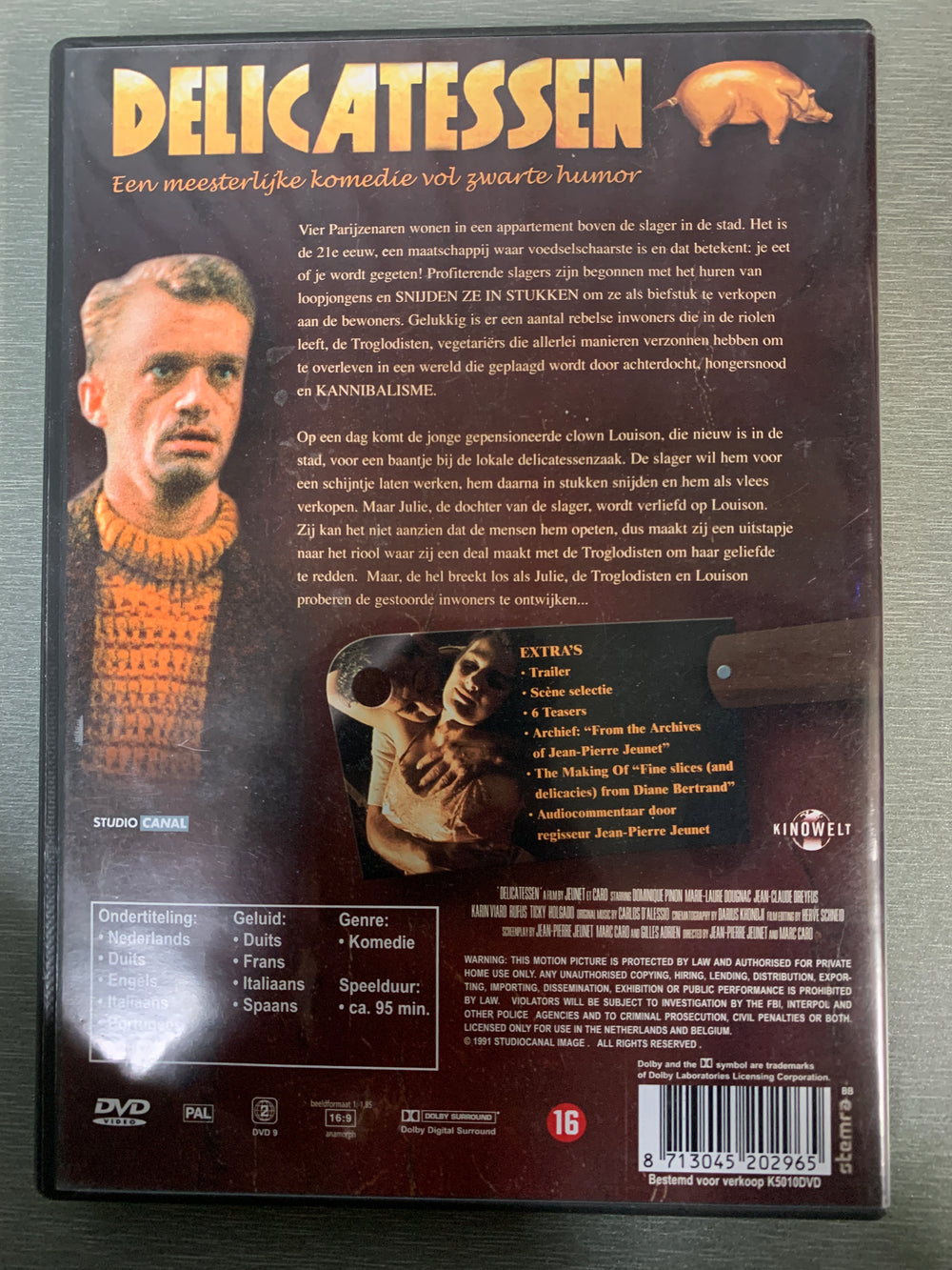 Delicatessen (1991). DVD.